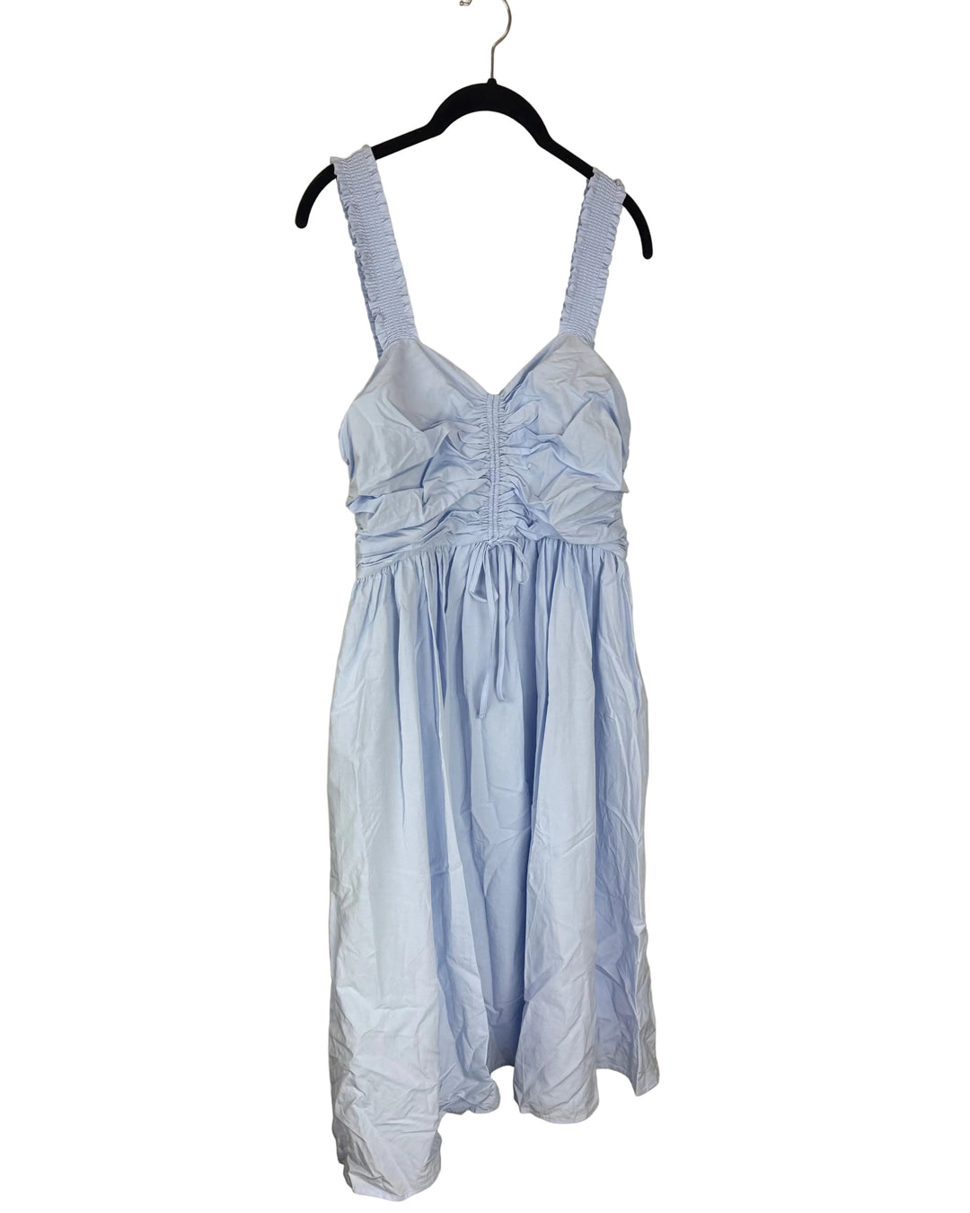 Light Blue Shirred Dress - Size 8/10