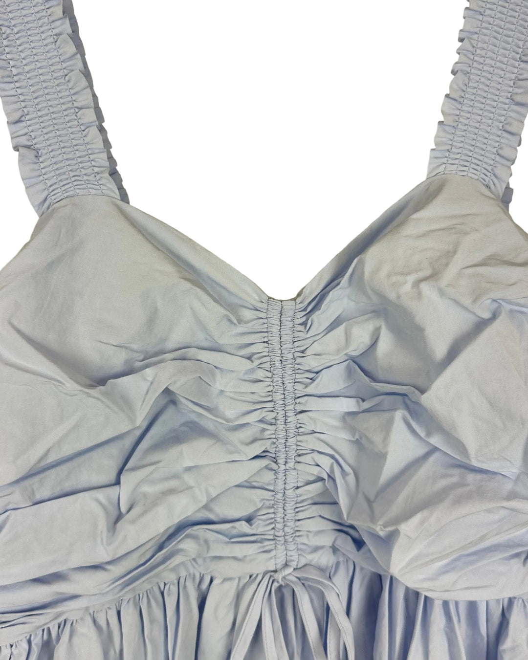 Light Blue Shirred Dress - Size 8/10
