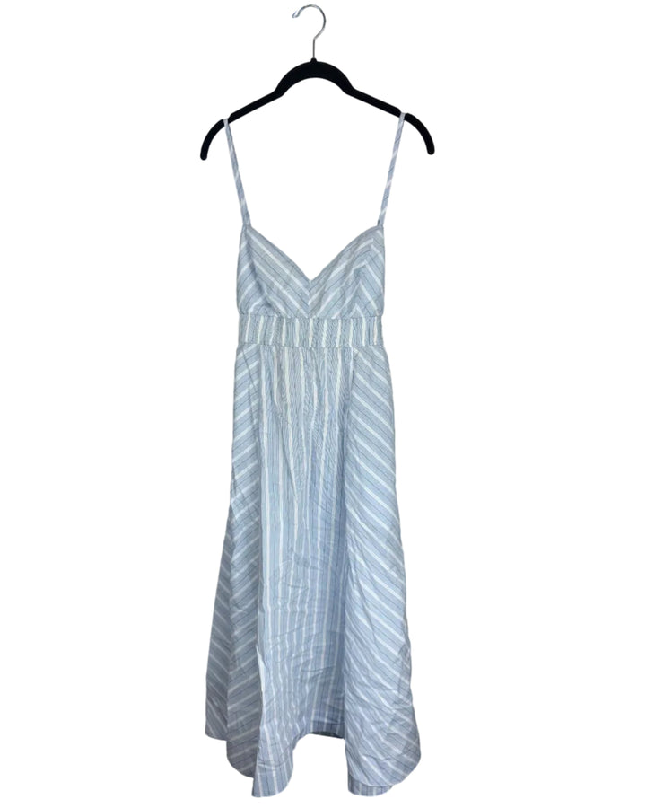 Light Blue Stripe Dress - Size 6/8
