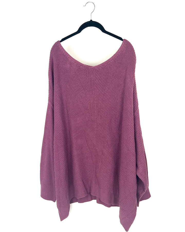 Mauve Knit Sweater - 4X