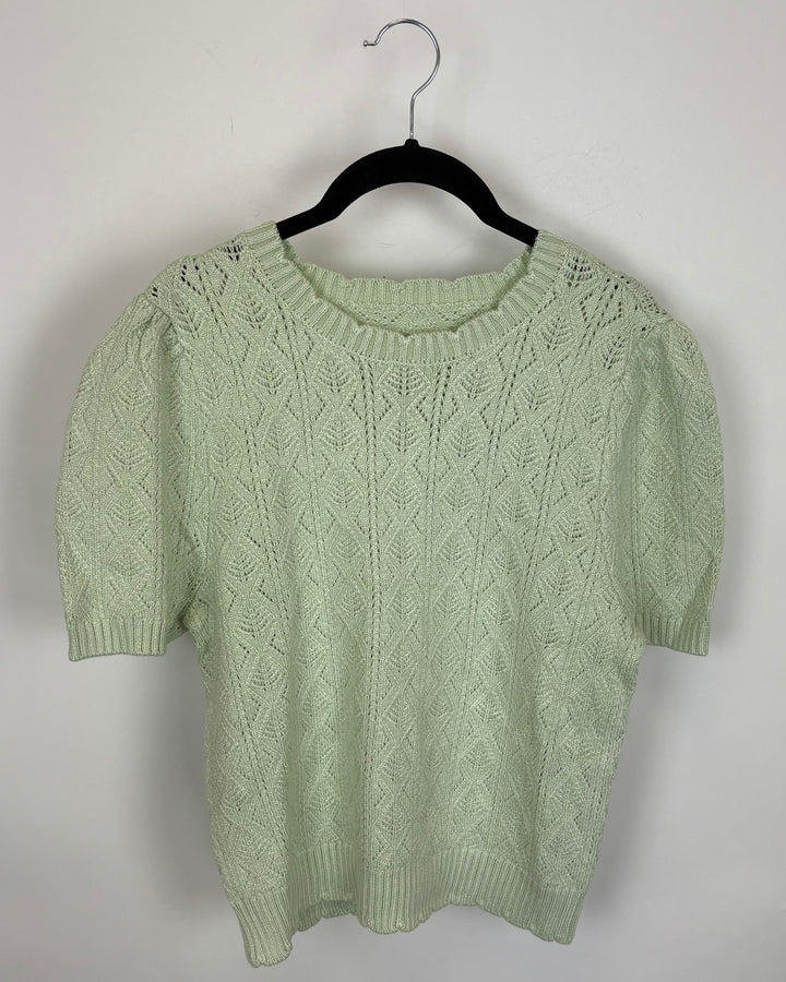 Sorbet Green Crochet Top - 4/6