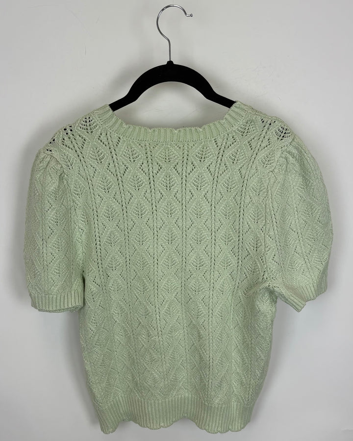 Sorbet Green Crochet Top - 4/6