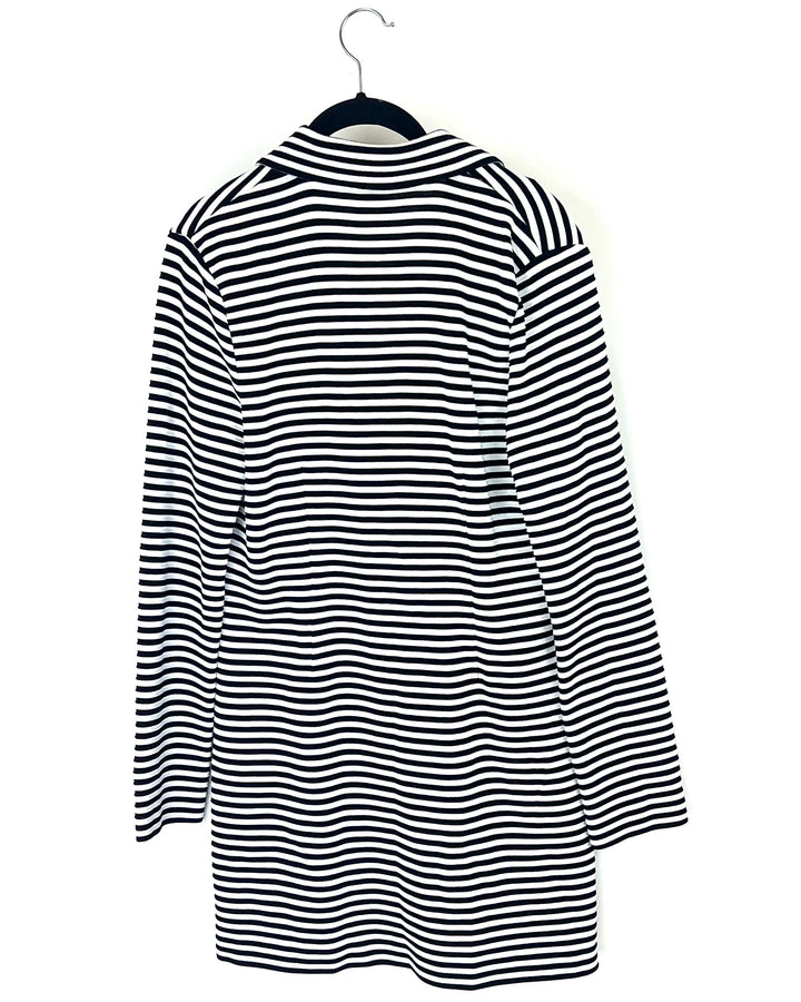 Striped Long Knit Blazer - Size 4/6