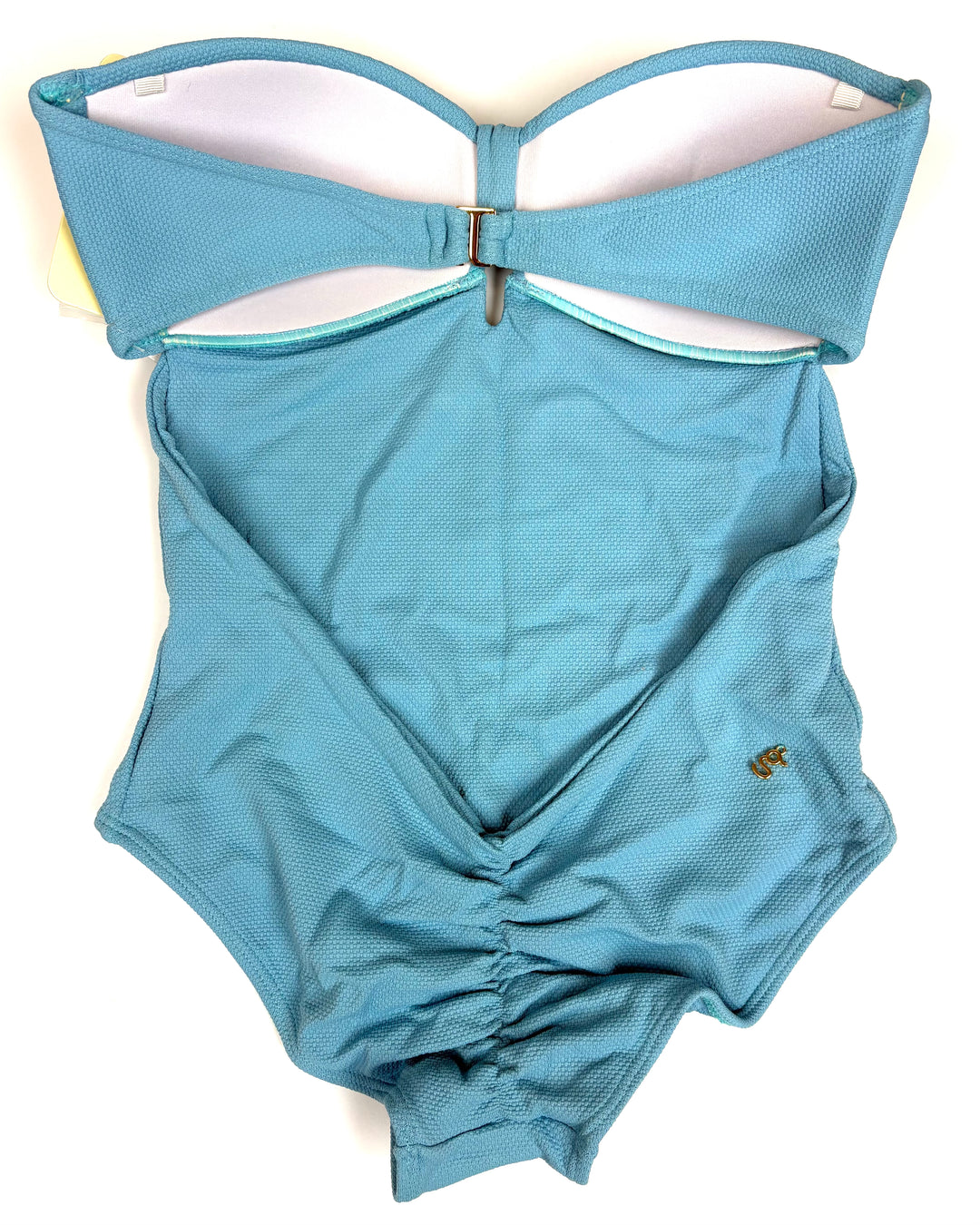 Light Blue Bandeau One Piece Swimsuit - Size 2/4