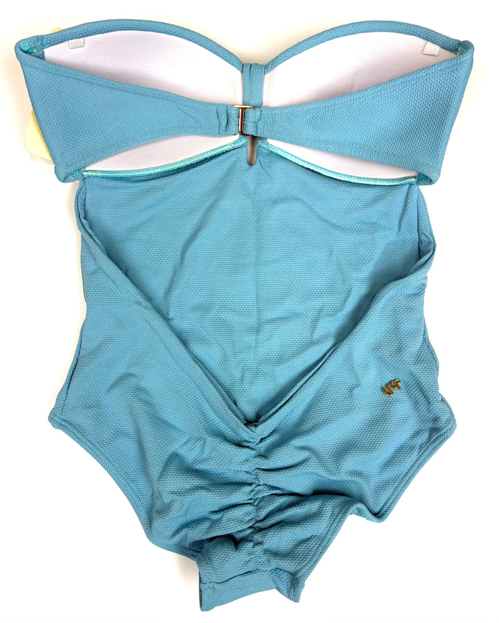 Light Blue Bandeau One Piece Swimsuit - Size 2/4