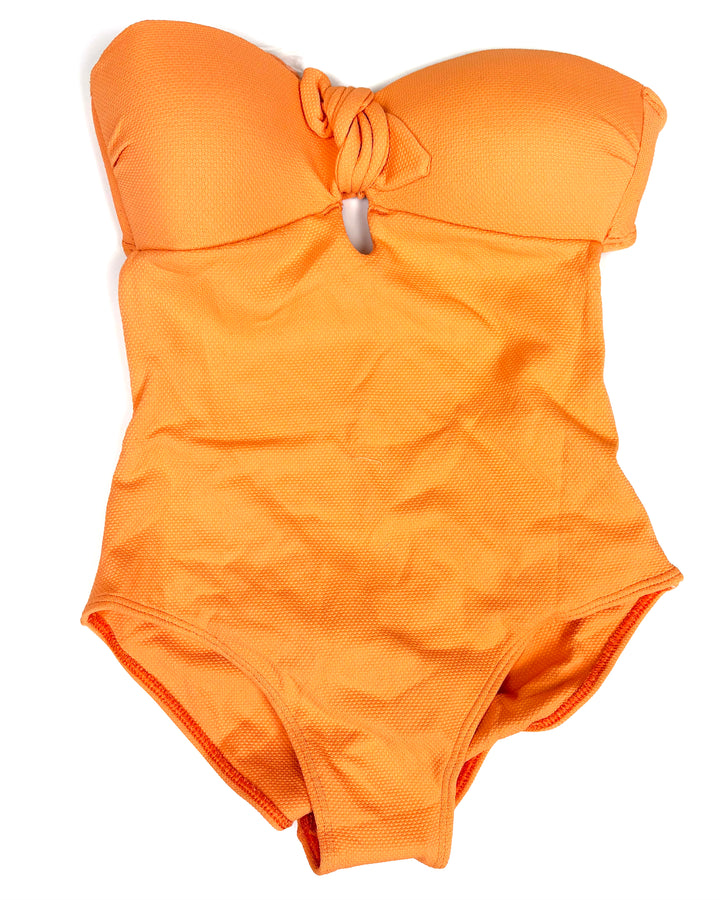 Orange Bandeau One Piece Swimsuit - Size 2/4