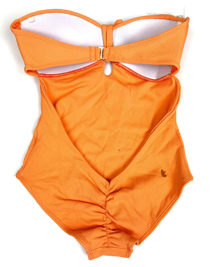 Orange Bandeau One Piece Swimsuit - Size 2/4