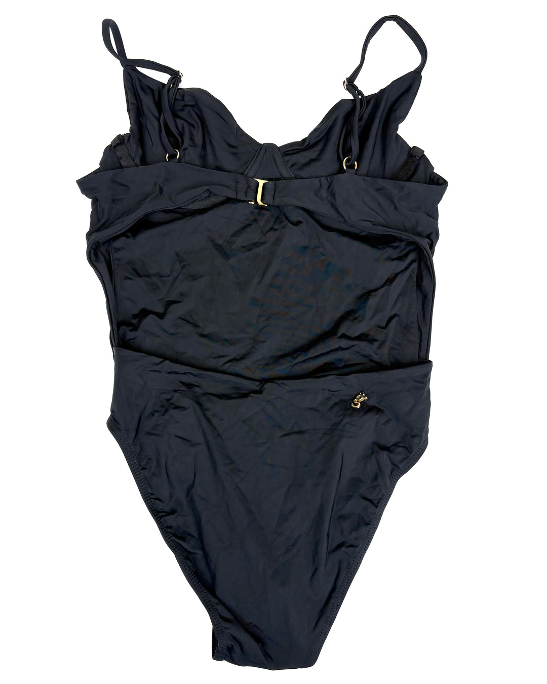 Black Underwire One Piece Swimsuit - Size 00/0