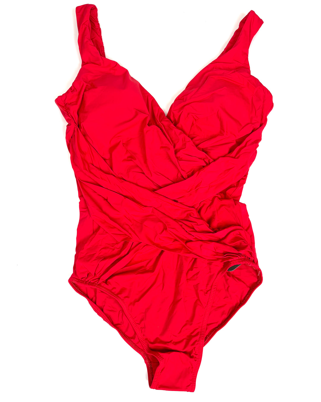 Bright Red Crossover One Piece Swimsuit - Size 4/6