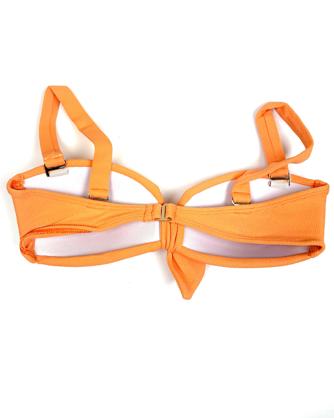 Creamsicle Orange Textured Bikini Top - XS - XL