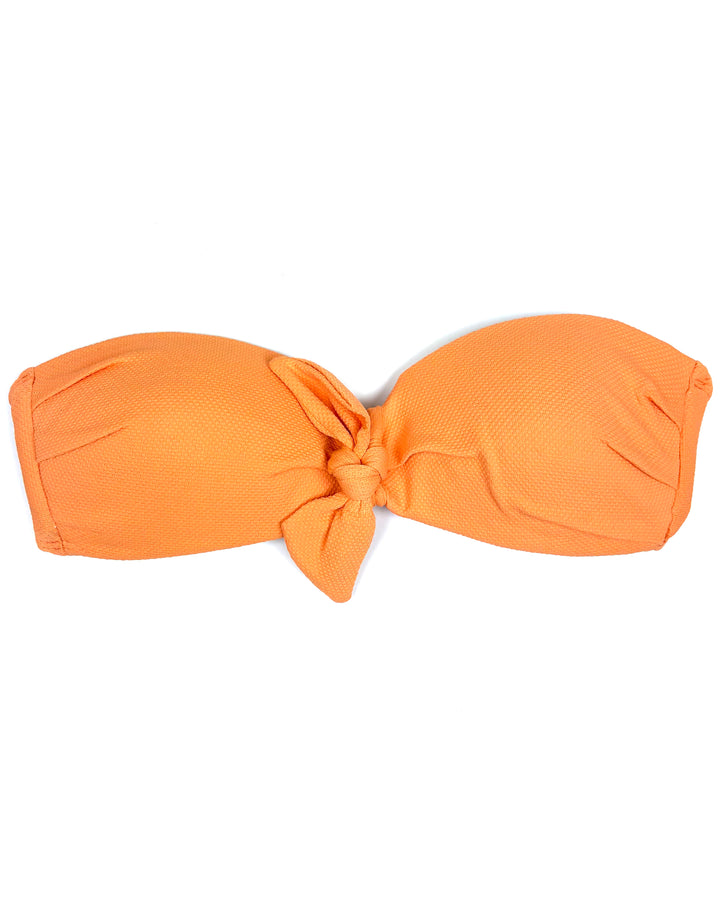 Creamsicle Orange Textured Bikini Top - XS - XL