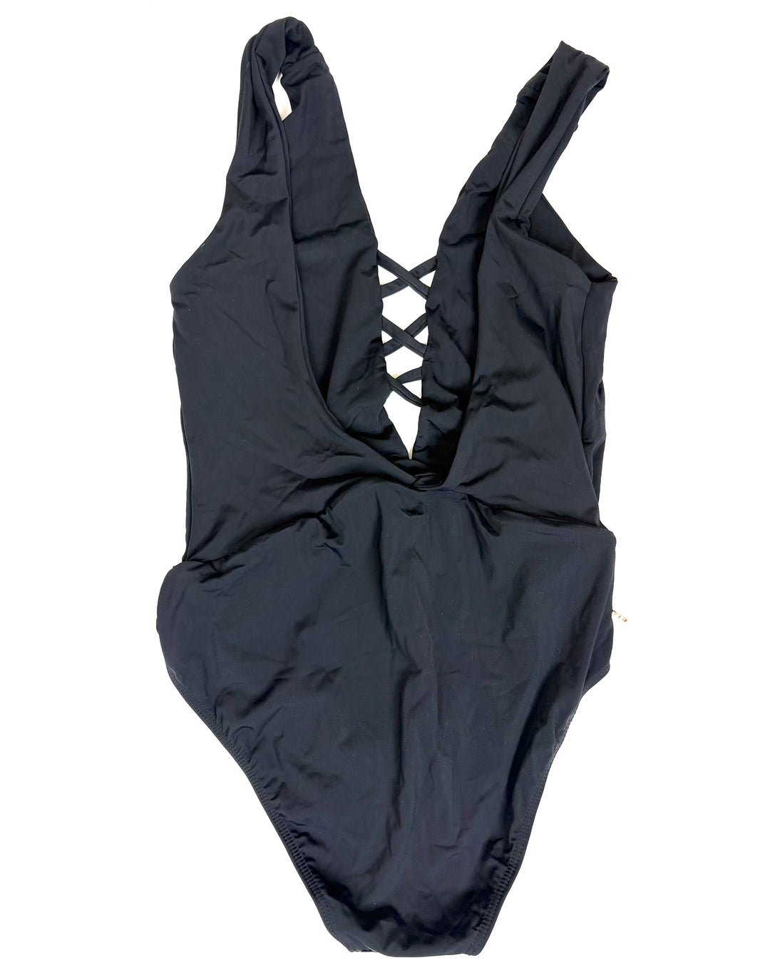 Midnight Black Crisscross One Piece - Size 2/4