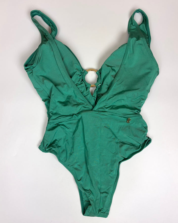 Cheeky Mint Green V-Neck One Piece Swimsuit - Size 4/6