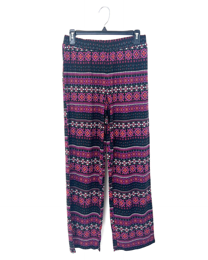 Colorful Geometric Sleep Pants - Size 6/8