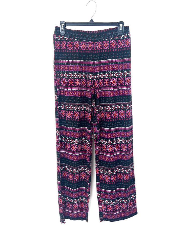 Colorful Geometric Sleep Pants - Size 6/8