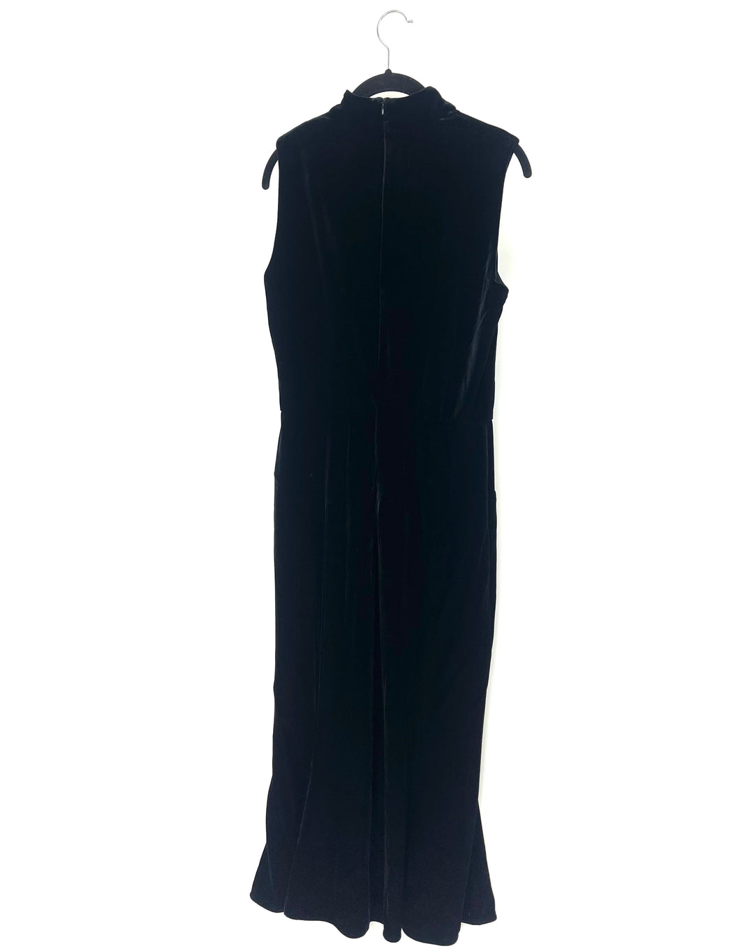 Sleeveless Black Maxi Evening Dress - Size 6