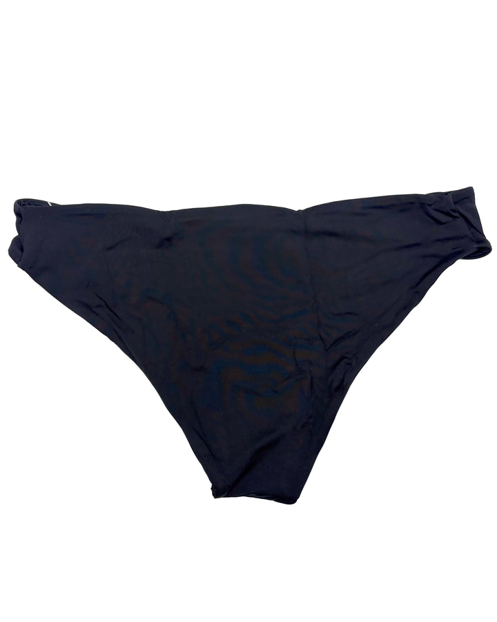 Black Shimmer Reversible Classic Bikini Bottom - XS, L, XL