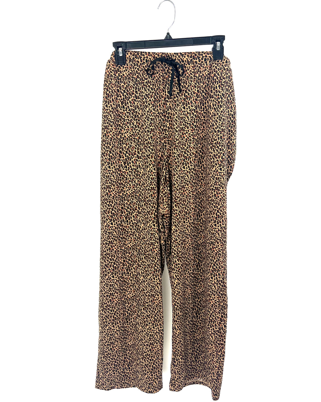 Short Sleeve Cheetah Print Pajama Set - 1X