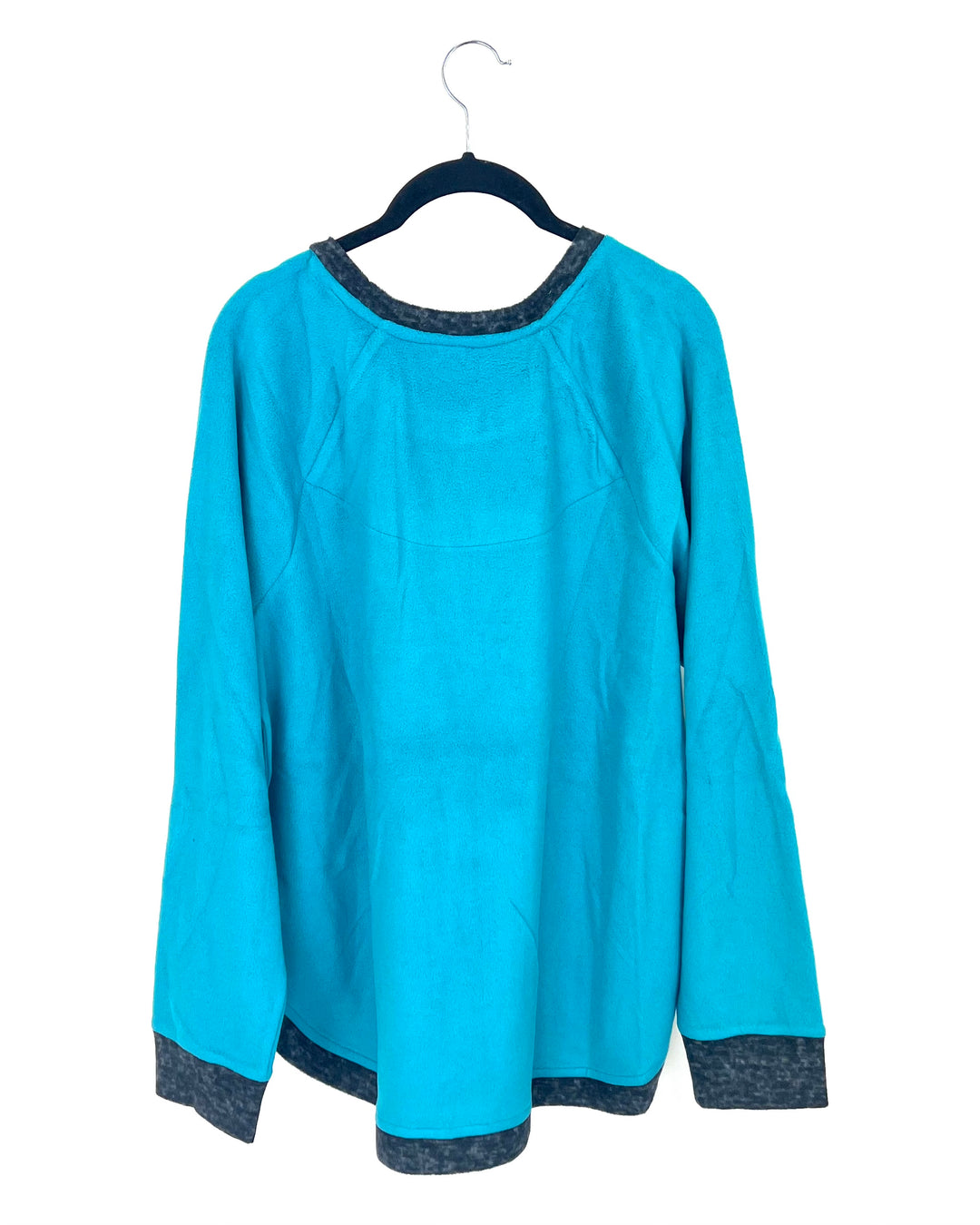 Teal Long Sleeve Pajama Set - 1X