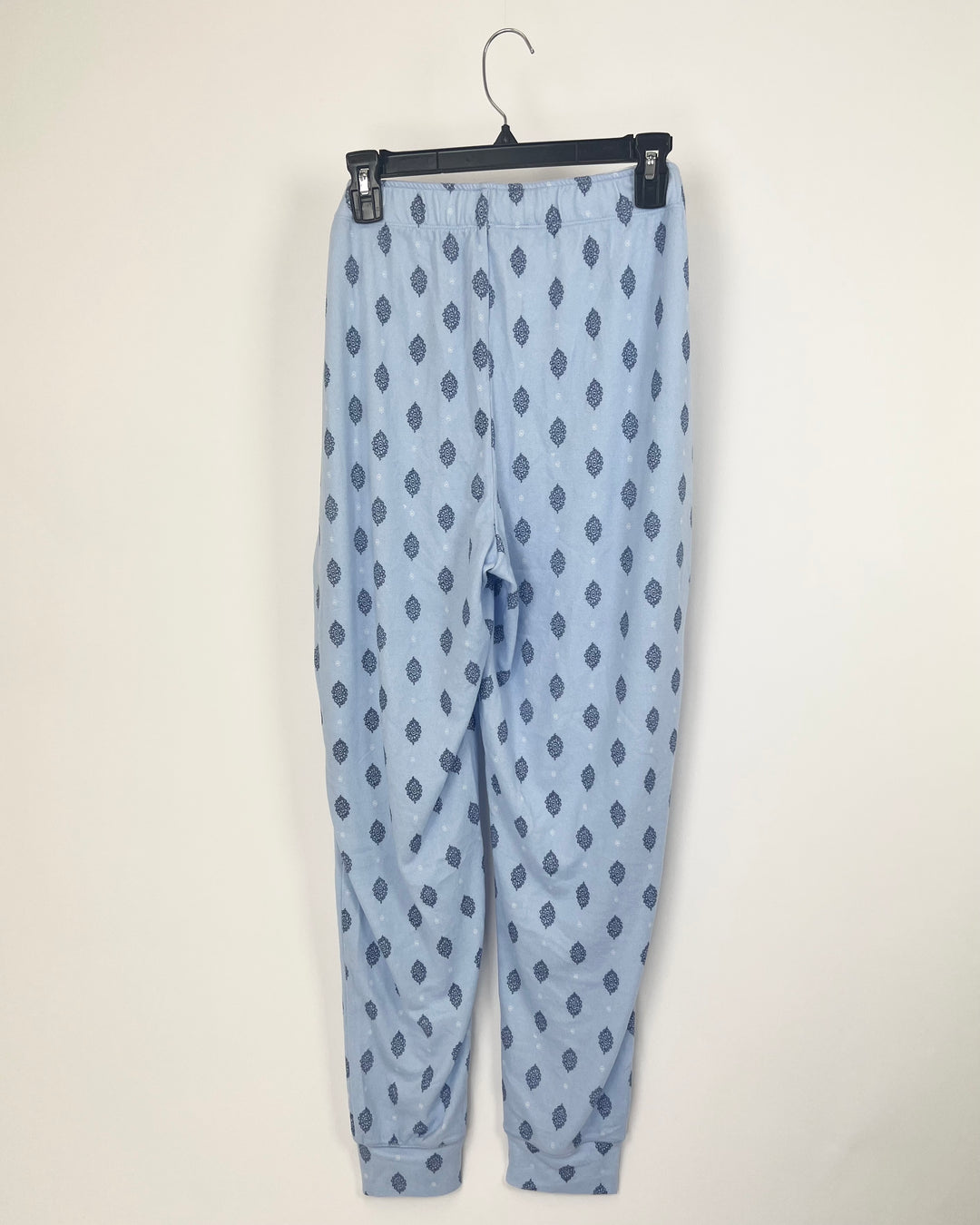 Light Blue Printed Pajama Set - 1X