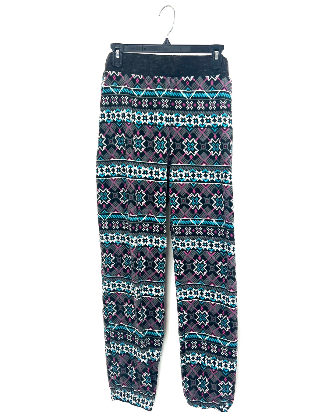 Gray Printed Pajama Pants - 1X