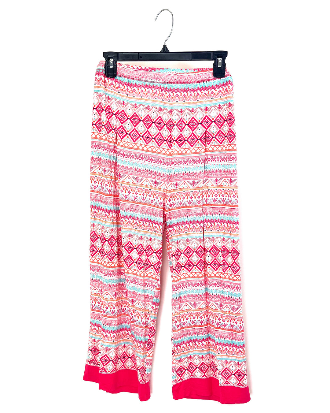 Coral Red Short Sleeve Pajama Set - 1X