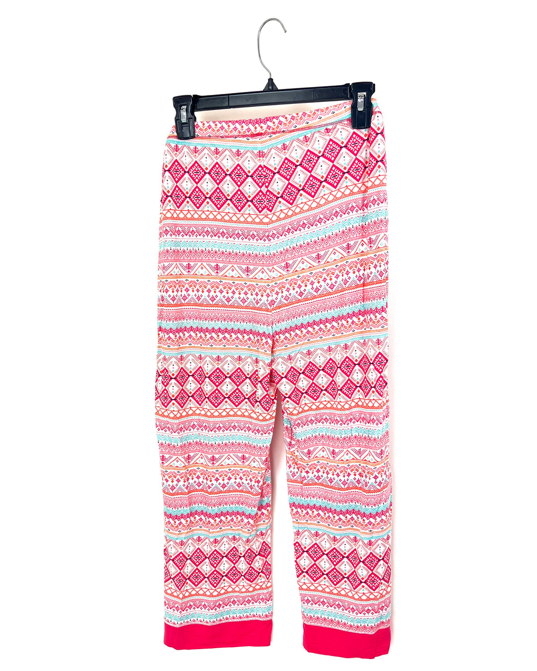 Coral Red Short Sleeve Pajama Set - 1X