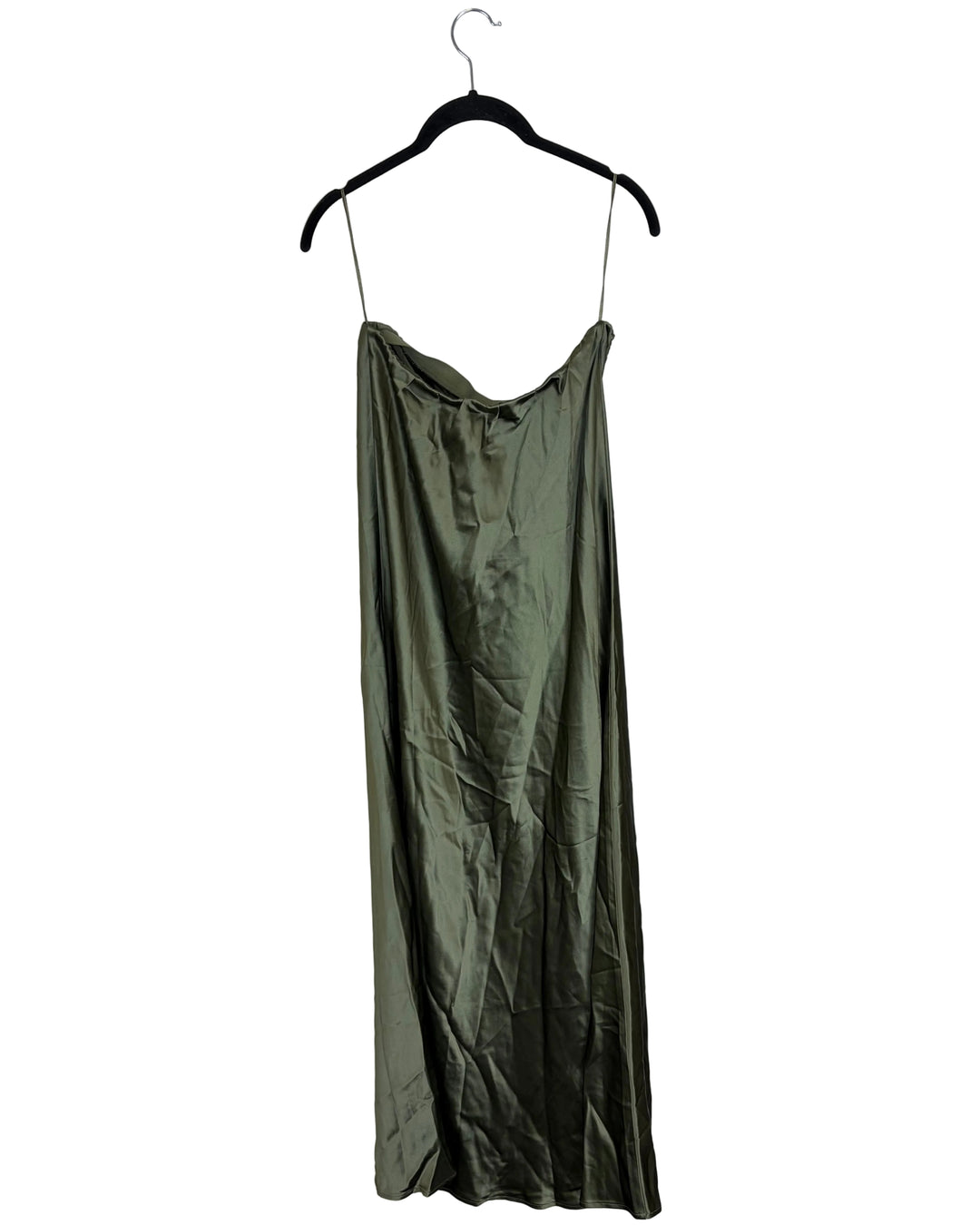 Olive Green Strapless Dress- Size 4/6