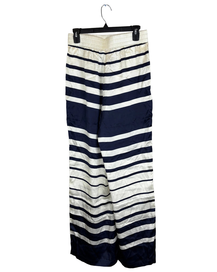 Navy and White Striped Pant- Size 4/6
