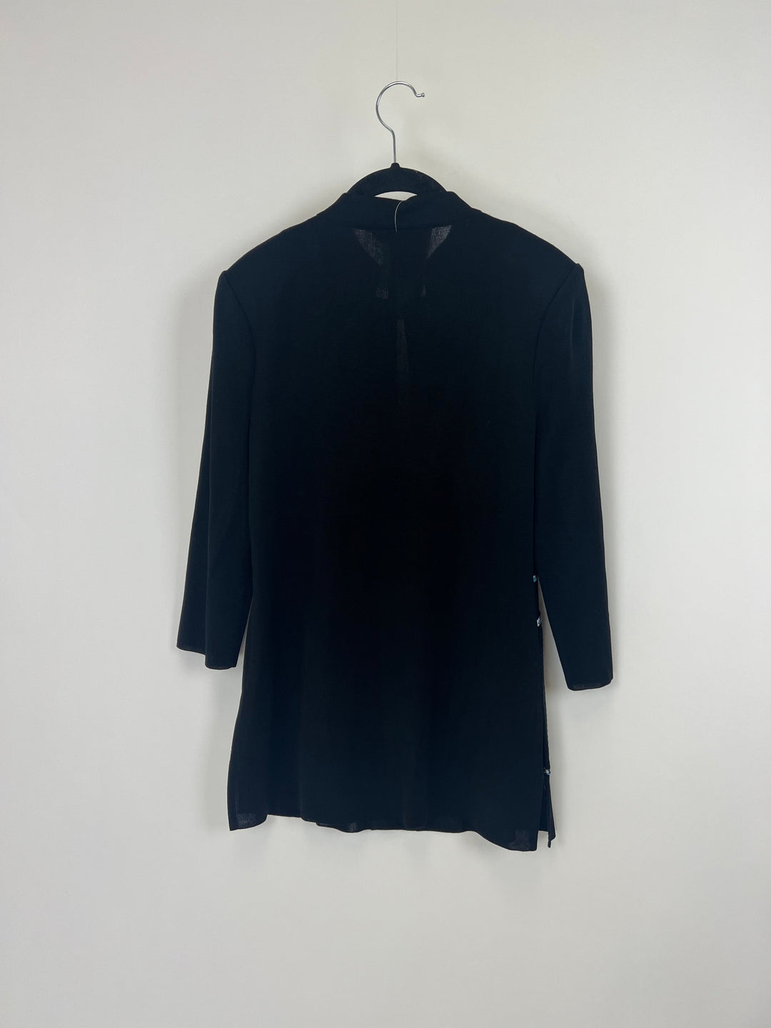 Black Ribbed Cardigan - Size 2-4