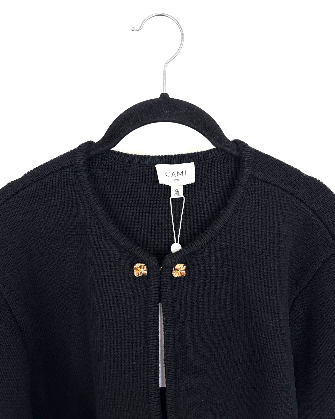 Soft Black Cardigan Jacket - Size 14/16