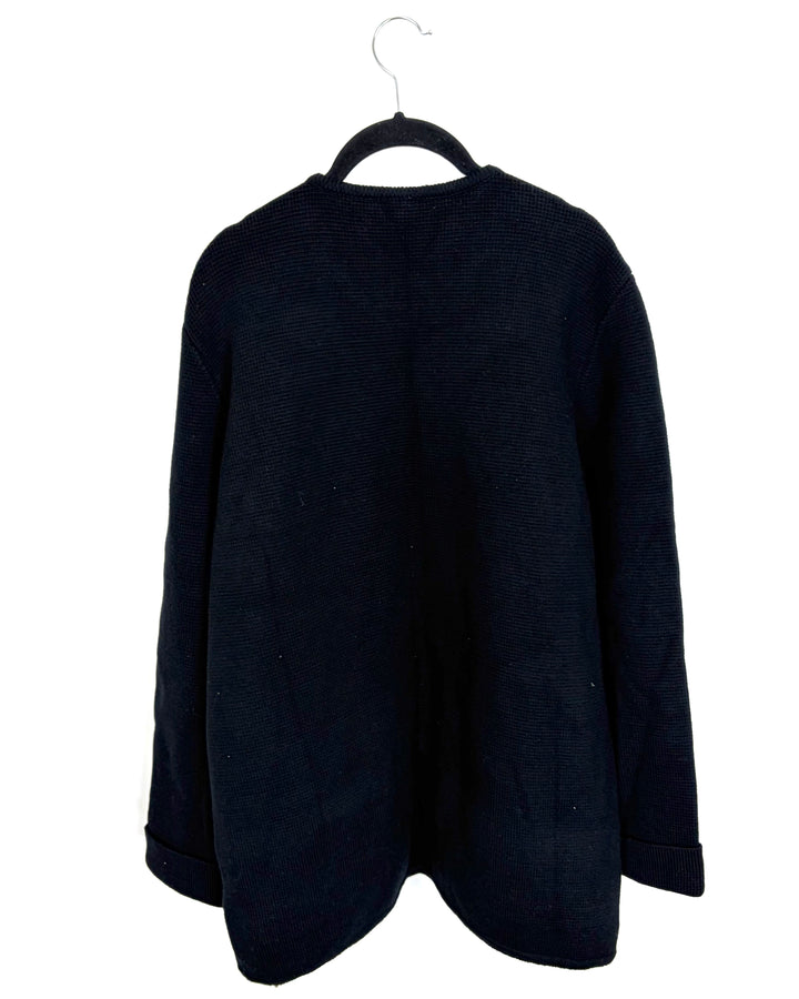 Soft Black Cardigan Jacket - Size 14/16