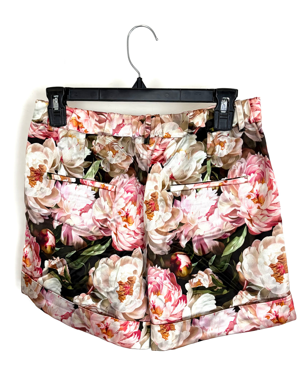 Pink Floral Trouser Shorts - Size 4/6