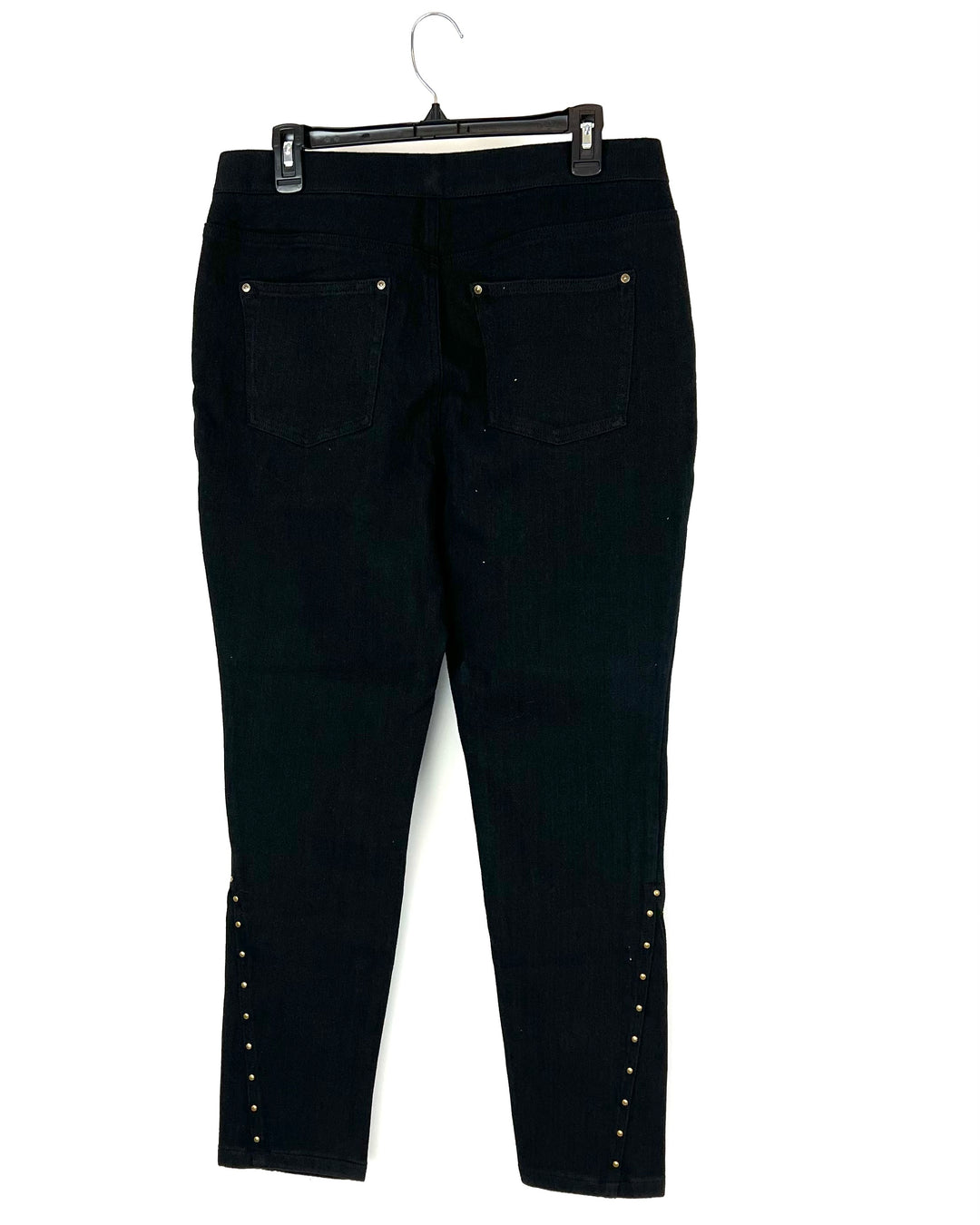 Black Jeans With Gold Studs - Size 12