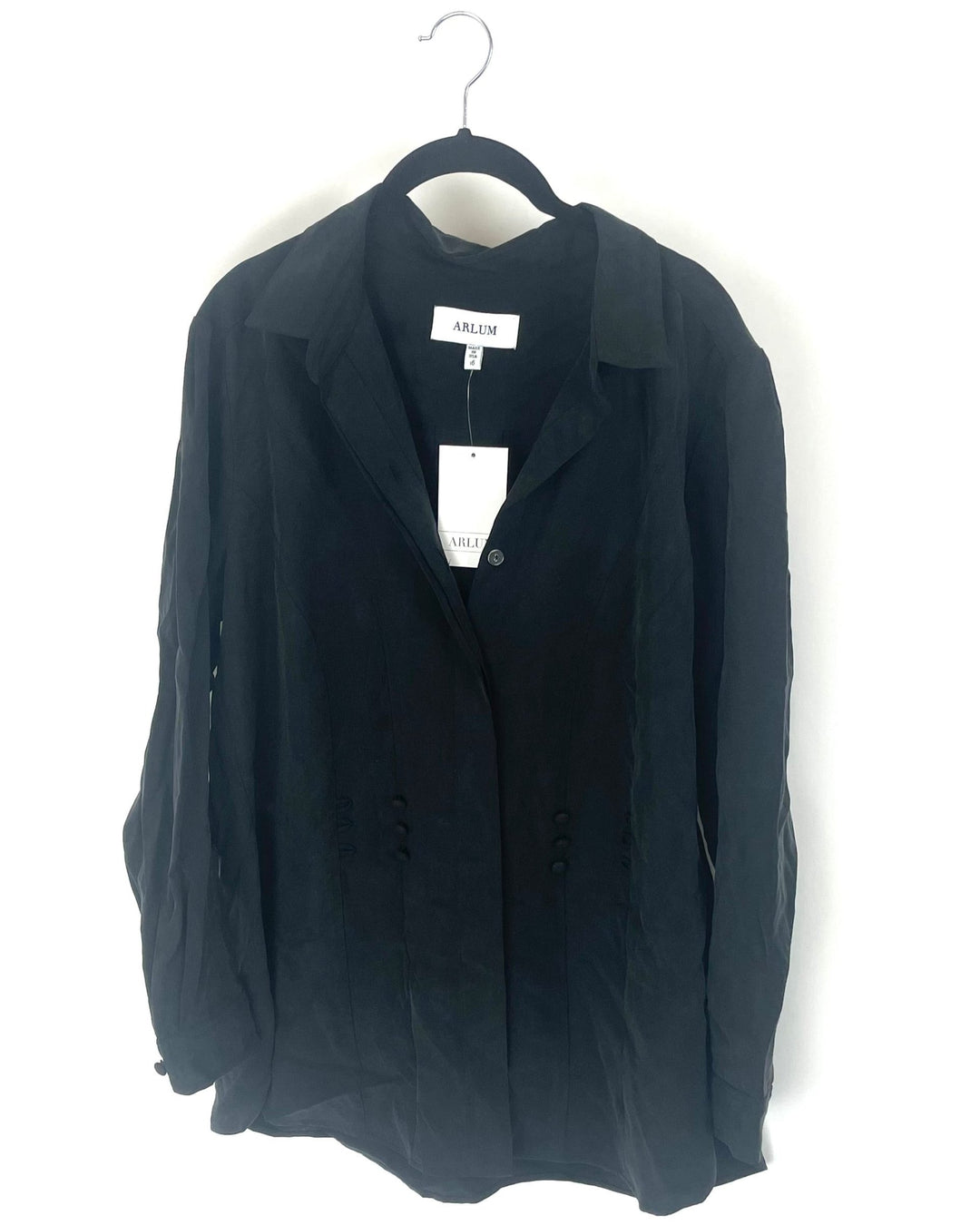 Black Long Sleeve Blouse - Size 16 and 18