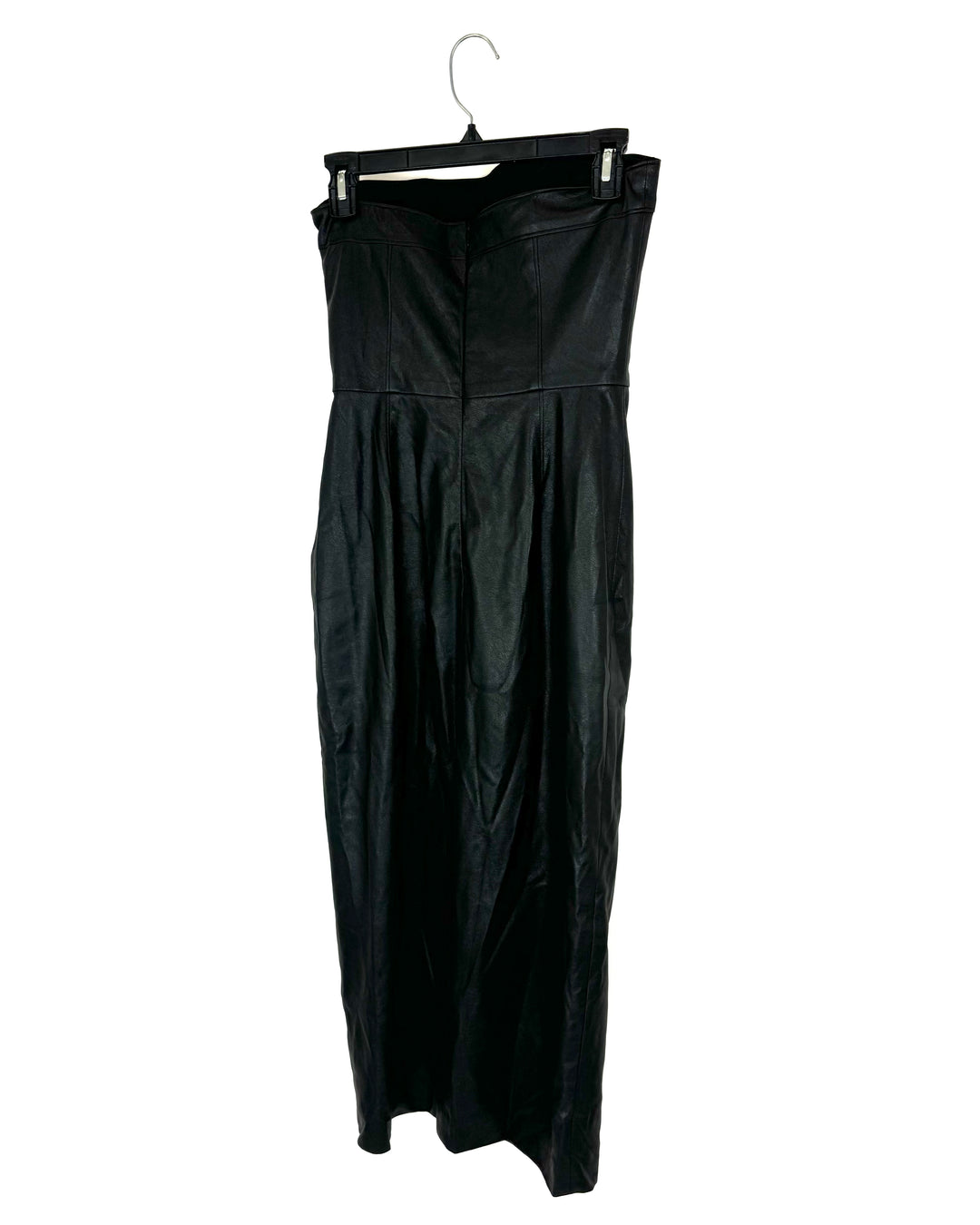 Strapless Faux Leather Dress - Size 4