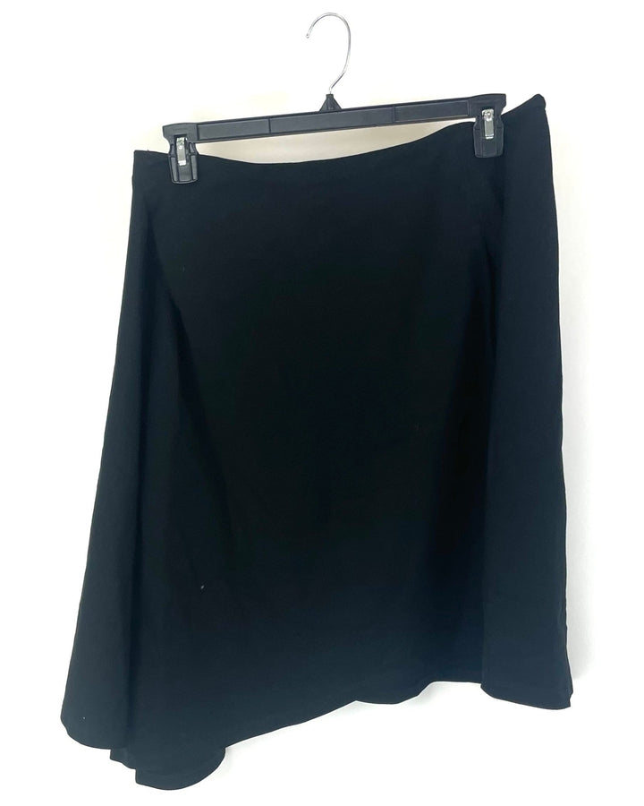 Black Asymmetrical Skirt - Size 14, 16, 18 and 20