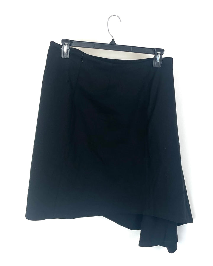 Black Asymmetrical Skirt - Size 14, 16, 18 and 20