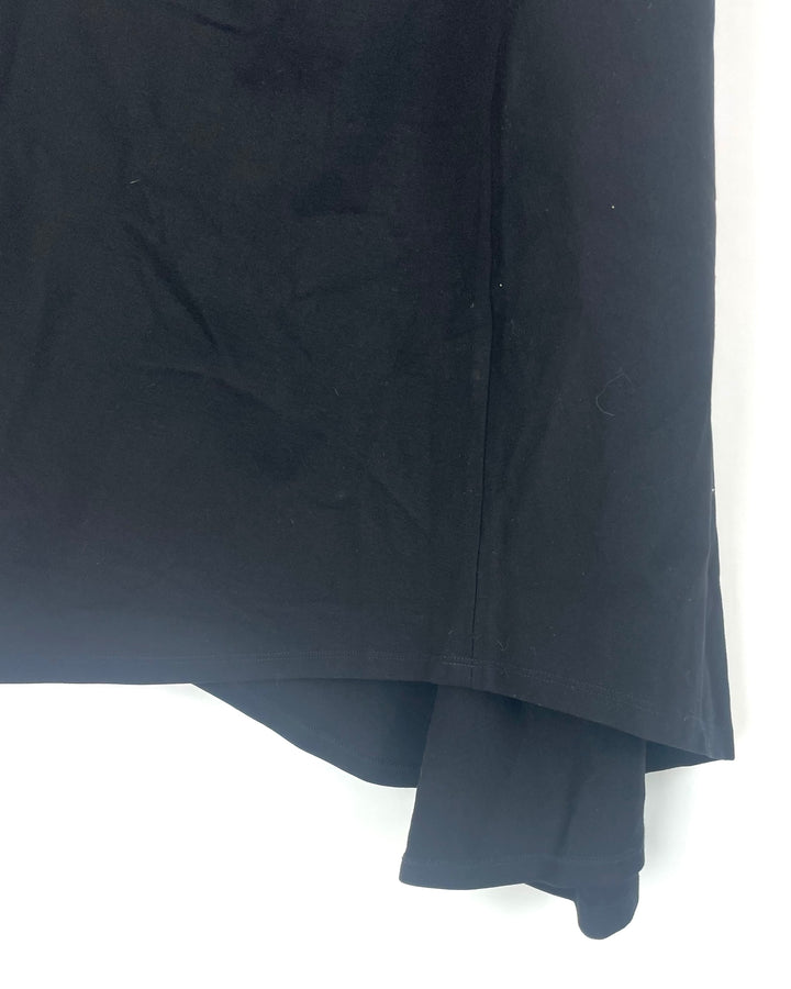 Black Asymmetrical Skirt - Size 14, 16,18 and 20