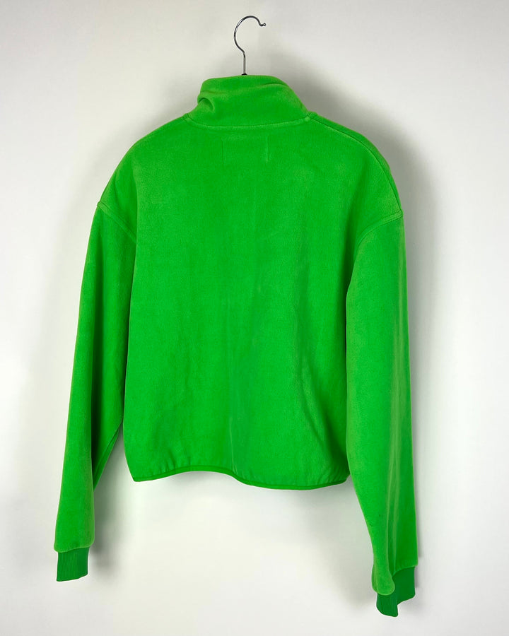 Green Fleece Top  - Small