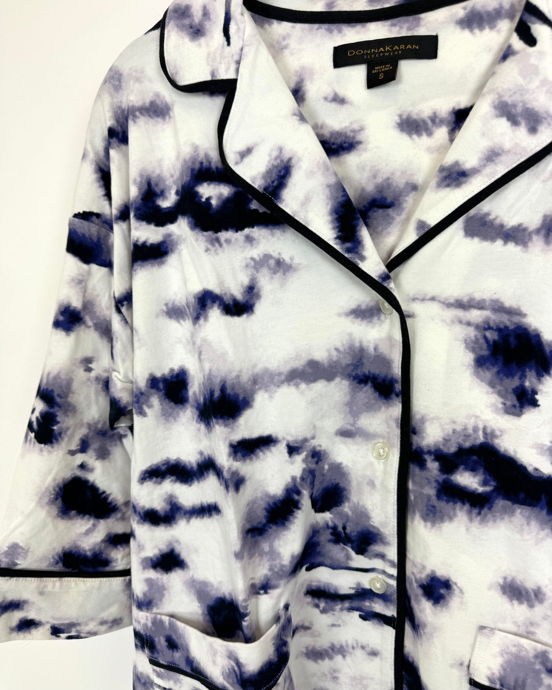 Purple and White Tie Dye Pajama Set - Small