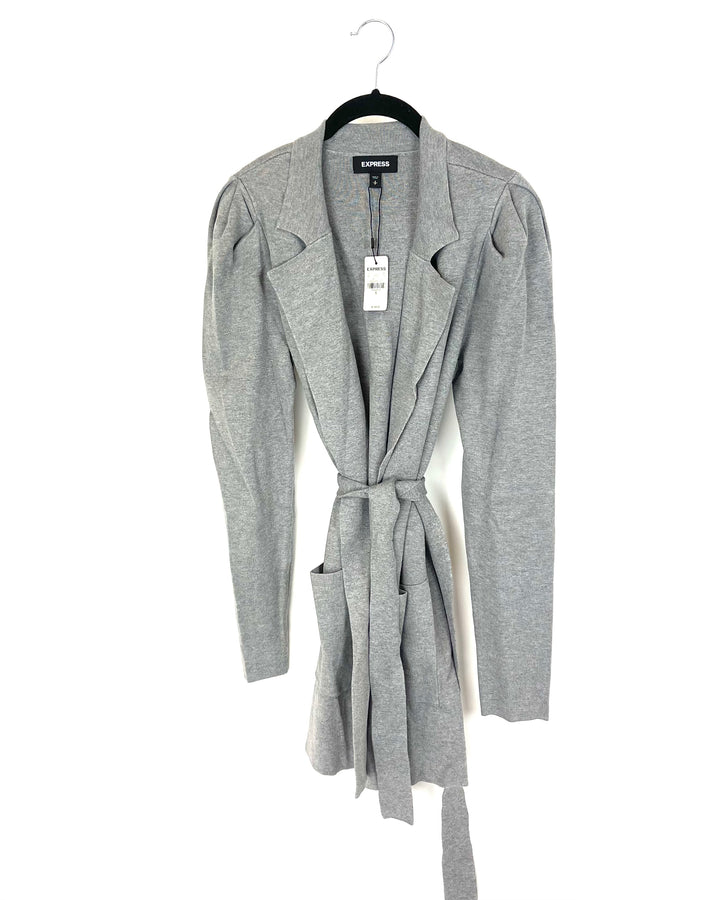 Grey Long Cardigan - Size 4/6