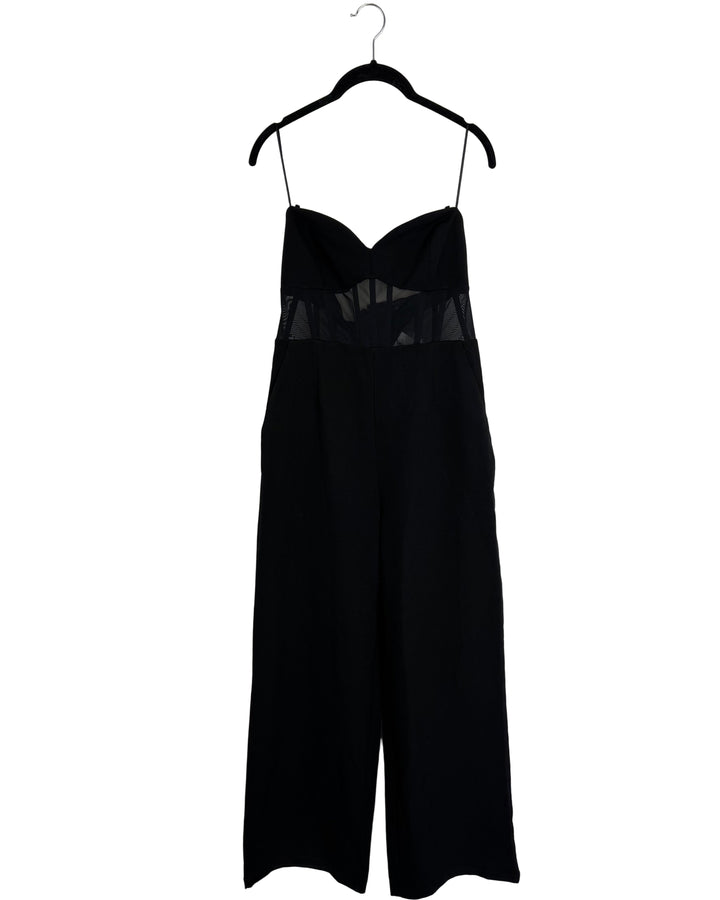 Dynamite Black Corset Jumpsuit - Medium
