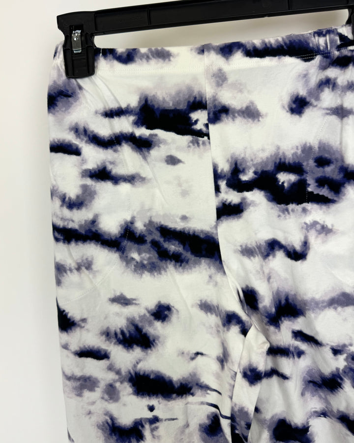 Purple and White Tie Dye Pajama Set - Small