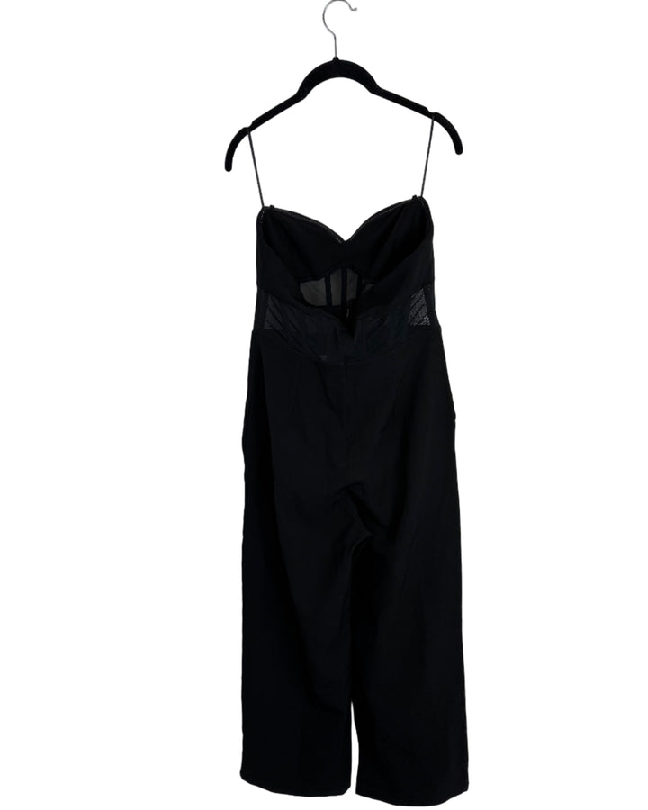 Dynamite Black Corset Jumpsuit - Medium