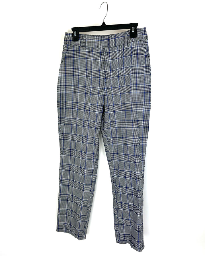Black and White Plaid Houndstooth Pants - 2/4