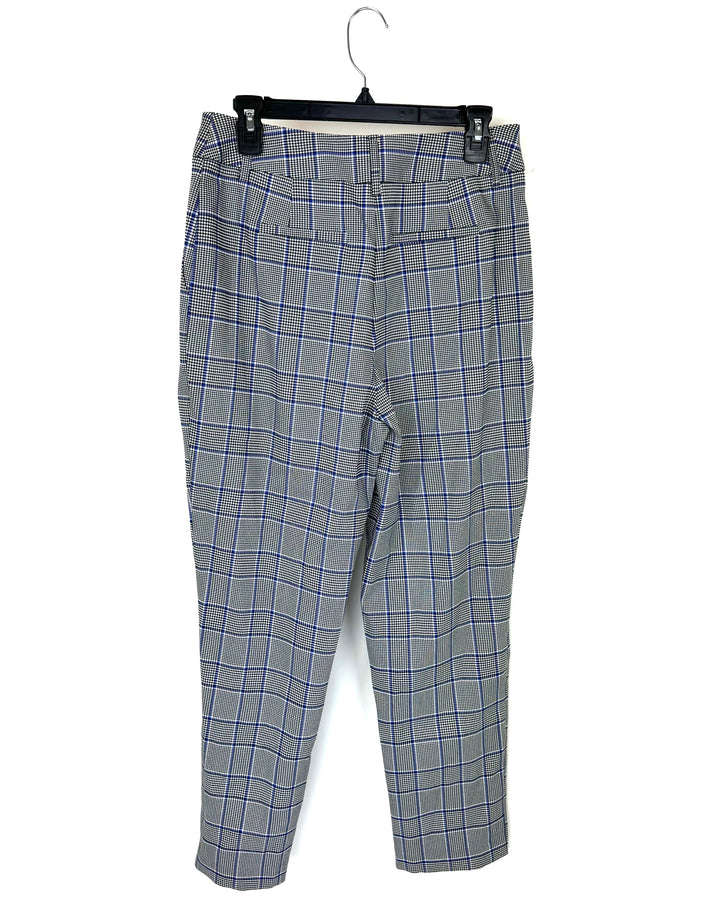 Black and White Plaid Houndstooth Pants - 2/4