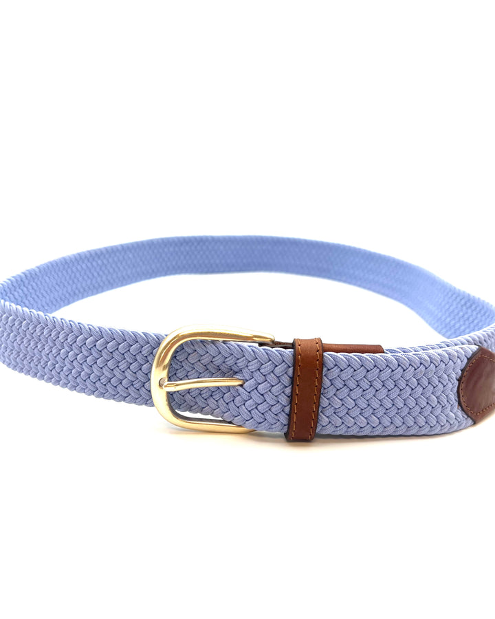 MENS Periwinkle Blue Braided Belt