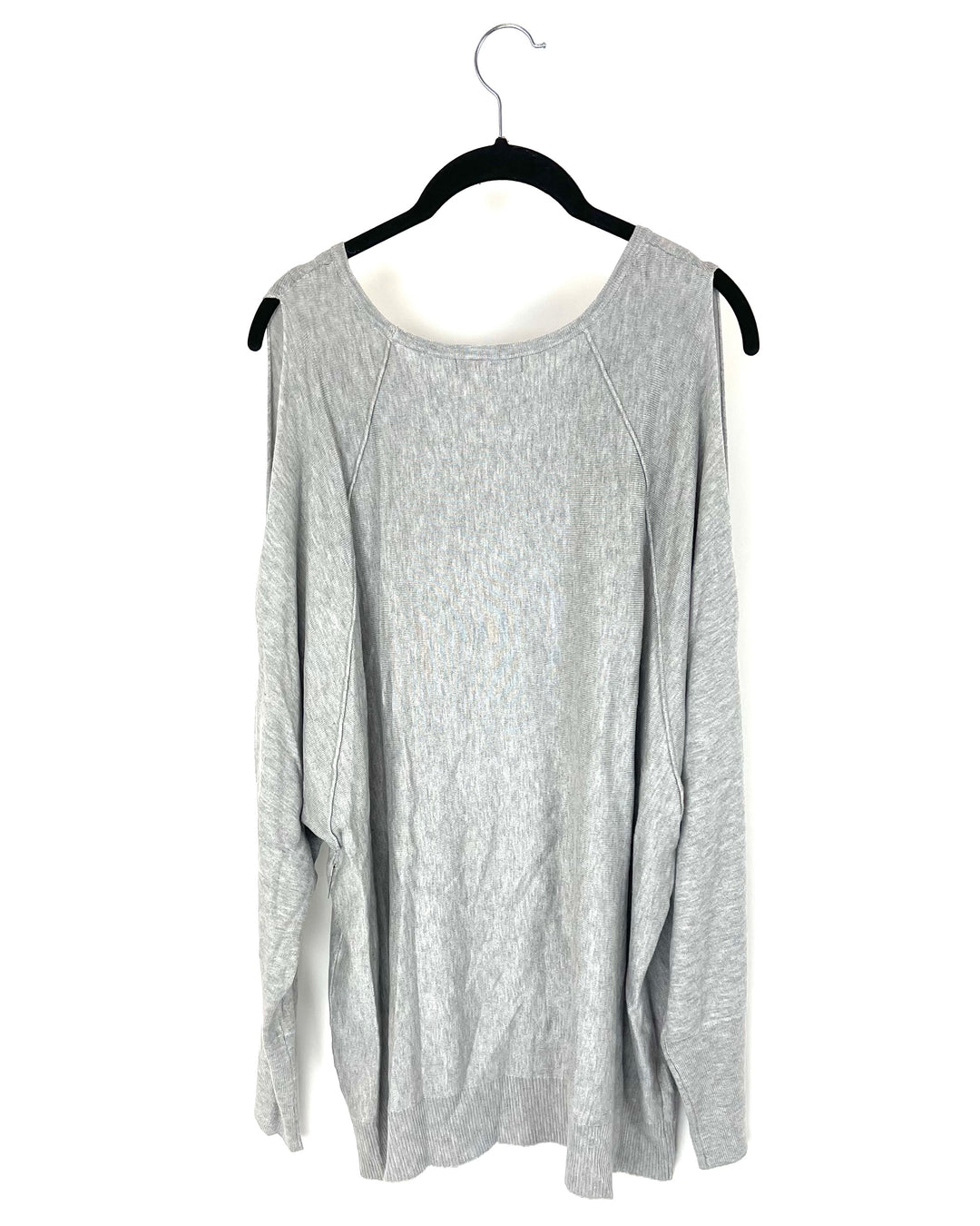 Grey Cold Shoulder Sweater - Size 14/16