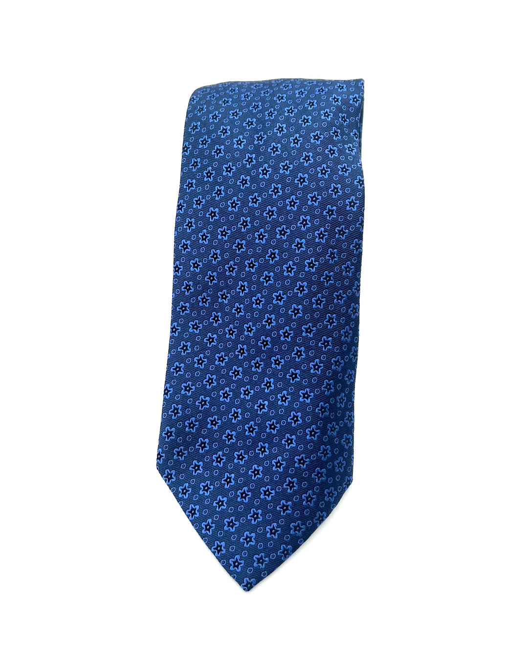 MENS Navy Blue Floral Tie